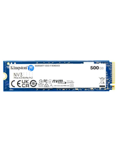 Disco duro interno ssd kingston nv3 500gb m.2 nvme pcie 4.0