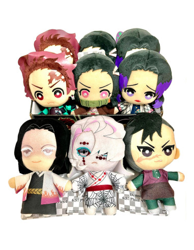 Set peluches banpresto kimetsu no yaiba demon slayer 9 unidades edicion exclusiva