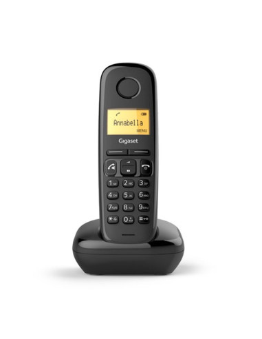 Telefono fijo inalambrico gigaset a270 negro 80 numeros agenda -  10 tonos