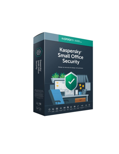 Antivirus kaspersky small office servidor + 10 usuarios 1 año en caja