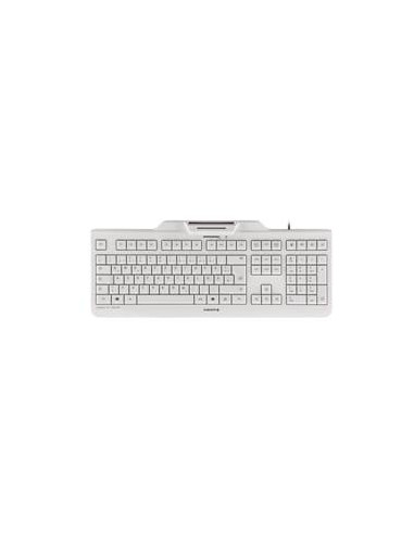 Teclado cherry kc 1000 sc lector de tarjeta chip integrado dni usb blanco