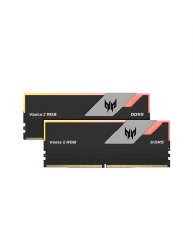Memoria ram ddr5 32gb 2x16gb acer predator vesta2 - udimm - 6000mhz  cl 30 black rgb