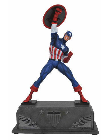 Figura diamond collection marvel avengers capitan america estatua resina 30 cm premier collection