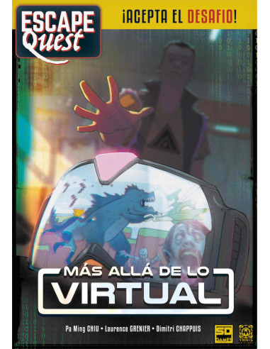 Juego de mesa escape quest 2: mas alla de lo virtual formato libro pegi 12