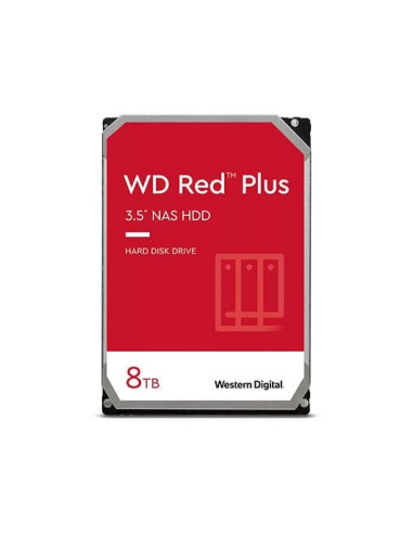 Disco duro interno hdd wd western digital nas red wd80efzz 8tb 8000gb 3.5pulgadas  5400rpm 128mb