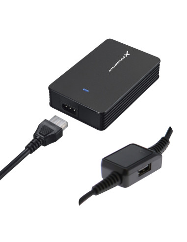 Adaptador cargador de corriente universal automatico  phoenix 40w  (incluye 5 conectores)  para portatiles y netbooks con puert