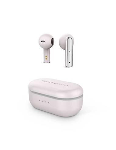 Auriculares micro energy sistem style 4 crema bluetooth 5.0 - hasta 25h - mic. integrado - usb - c