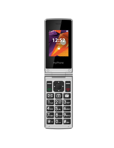 Telefono movil myphone tango lte black - silver -  2.4pulgadas -  2mpx -  4g - negro y plateado