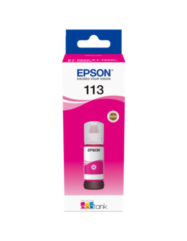 Cartucho tinta epson 113 ecotank pigment c13t06b340 magenta ink bottle