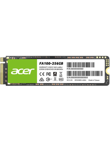 Disco duro interno ssd acer fa100 256gb m.2 pcie