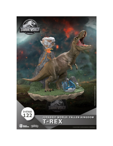 Figura beast kingdom dstage jurassic world el reino caido t - rex