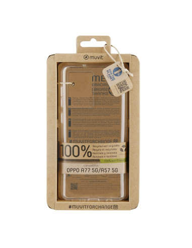 Funda muvit recycletek para oppo a77 5g - a57 5g transparente