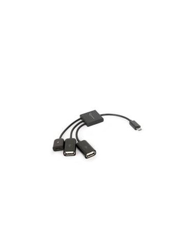 Adaptador otg - 2 uhb - otg - 02 micro - usb a -  micro - usb - b -  usb 2.0 -  macho - hembra