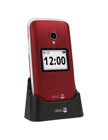 Telefono movil senior doro 2424 2.4pulgadas 16mb 8mb rojo t3mpx