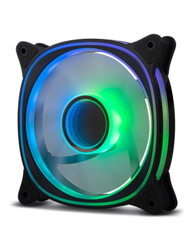 Ventilador caja nox hummer v - fan argb espejo infinito 120mm negro