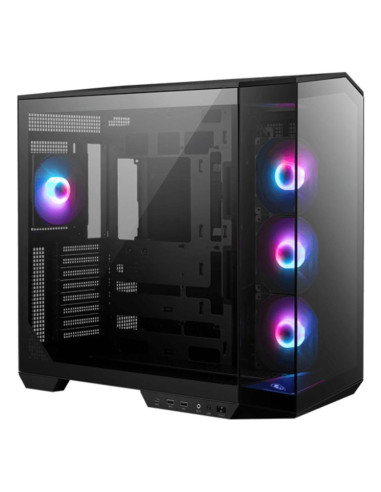 Caja ordenador gaming msi mag pano 100r pz atx rgb cristal templado negro