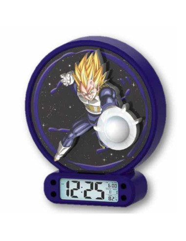 Reloj despertador luz dragon ball z vegeta