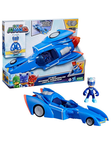 Figura hasbro gatomovil pj masks power heroes -  súper gato - móvil