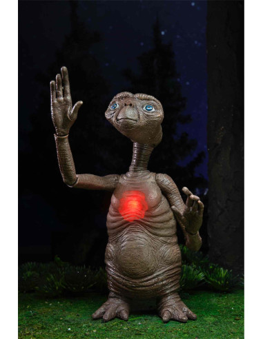 Figura neca ultimate deluxe e.t. con pecho led 40 aniversario et