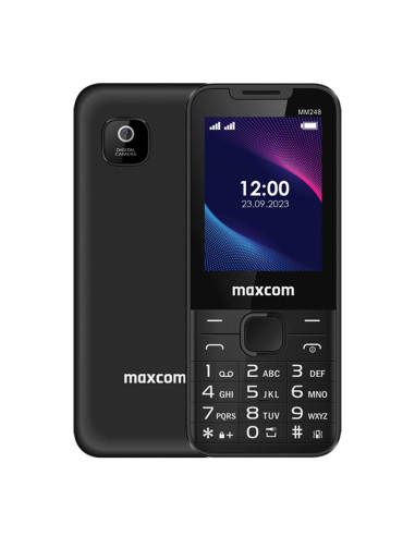 Telefono movil maxcom mm248 2.4 pulgadas black