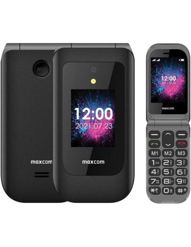 Telefono movil maxcom mm827 2.8pulgadas 128mb negro