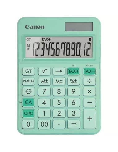 Calculadora canon sobremesa ls - 125kb - gr emea hb 12 digitos verde