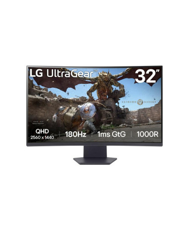 Monitor led lg curvo 32gs60qc 31.5 pulgadas 2560x1440 1ms hdmi displayport