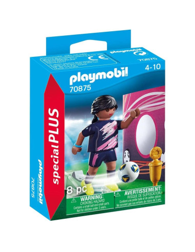 Playmobil special plus futbolista con muro de gol