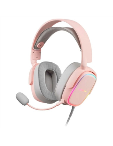 Auriculares mars gaming mhaxp pink jack 3.5mm + usb con microfono compatible con windows -  ps4 -  xbox one -  nintendo switch 
