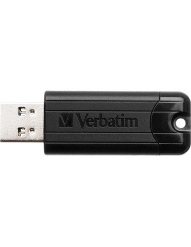 Memoria usb 3.2 verbatim pinstripe 32gb negro