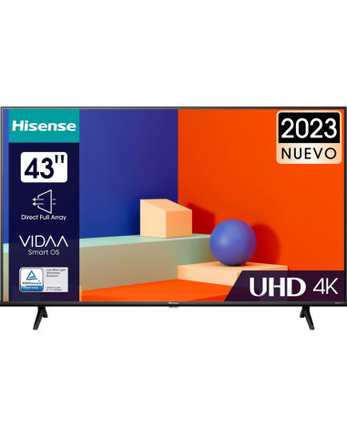 Tv hisense 43pulgadas led 4k uhd -  43a6k -  smart tv