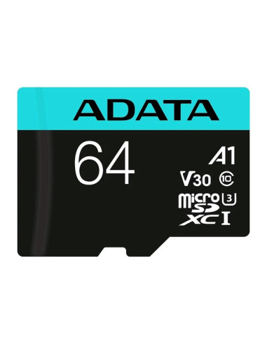 Tarjeta micro sd adata 64gb cl10 + adaptador sd