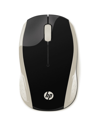 Mouse raton hp wireless inalambrico 200 negro - oro