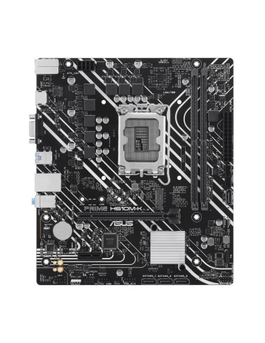 Placa base asus intel prime h610m - k socket 1700 ddr5 x2 max 96gb 4800mhz d - sub hdmi matx