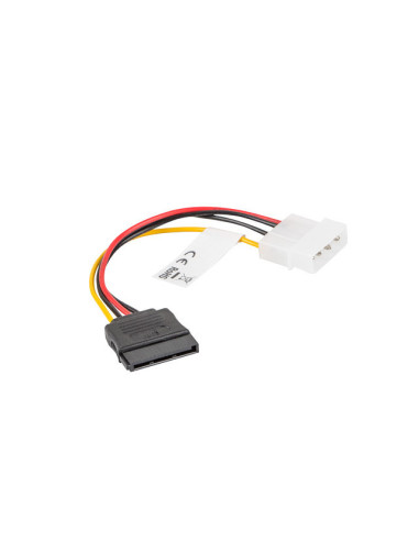 Cable lanberg alimentacion molex macho a sata hembra 15 cm