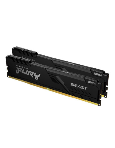 Memoria ram ddr4 64gb 2 x 32gb kingston - 3200mhz - pc4 25600 - fury beast - negro