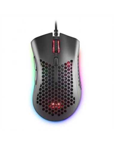 Mouse raton mars gaming optico usb 7 botones 32000ppp rgb negro