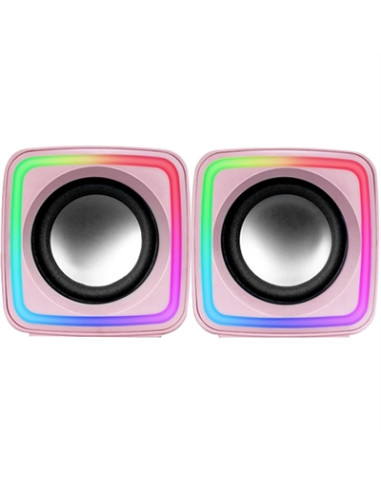 Altavoces mars gaming mscubep premium 8w rosa