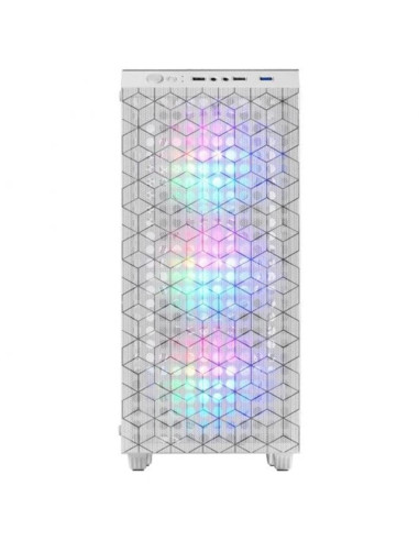 Caja ordenador mars gaming mcmagw atx rgb cristal templado blanco