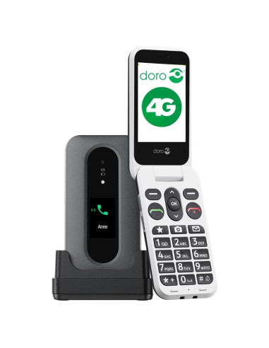 Telefono movil doro leva l30 - 2.8 pulgadas - 4g - grafito - blanco