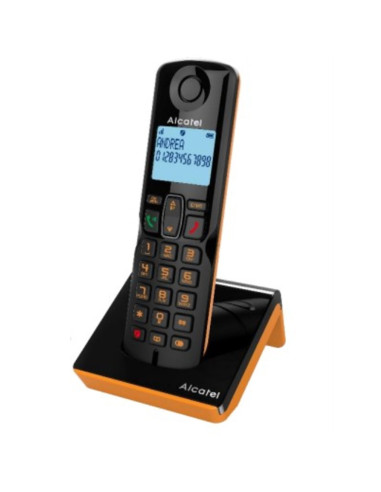 Telefono fijo inalambrico alcatel s280 ewe black - orange