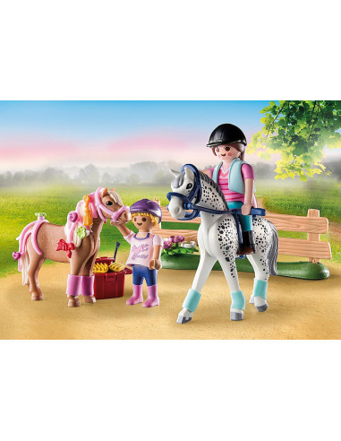 Playmobil starter pack cuidado de caballos