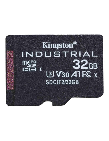 Tarjeta memoria micro secure digital sd hc 32gb kingston industrial clase 10 uhs - i u3