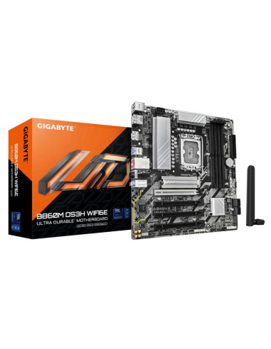 Placa base gigabyte b860m ds3h wifi6e matx -  4x ddr5 -  lga1851