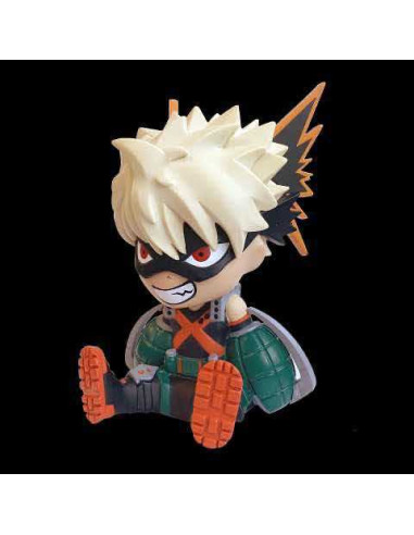 Figura hucha plastoy my hero academia katsuki bakugo tirelire re - run 18cm