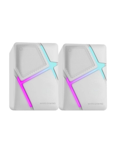 Altavoces mars gaming 2.0 mshw blanco