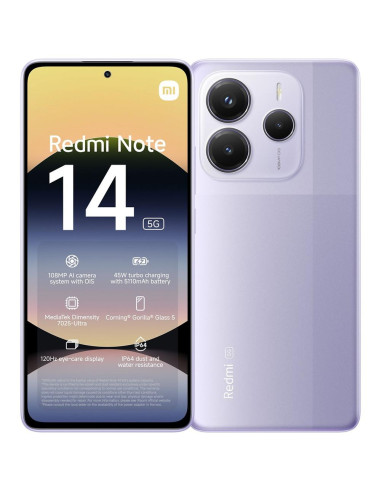 Movil xiaomi redmi note 14 5g 8 - 256gb lila