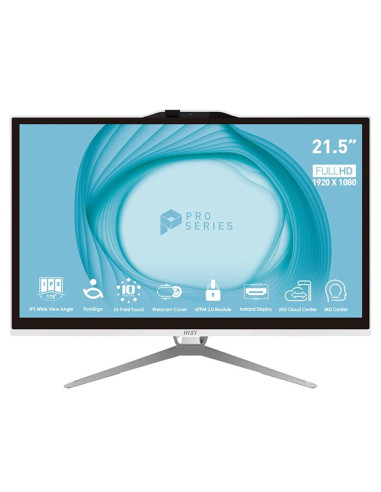 Ordenador all in one aio msi pro ap222t - 215es i5 - 13400 8gb ssd 256gb