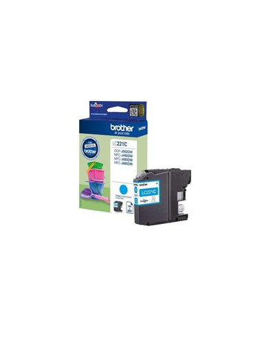 Cartucho tinta brother lc221c cian 260 paginas dcpj562dw -  mfcj480dw -  mfcj680dw