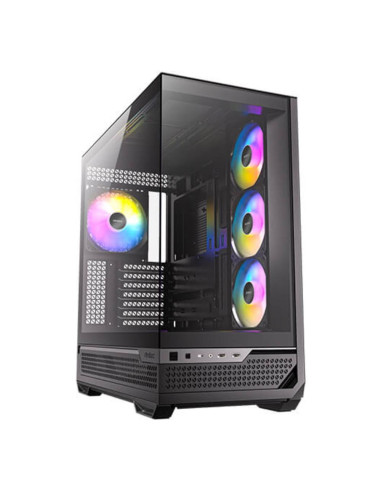 Caja ordenador gaming antec fishtank c7 atx argb cristal templado usb 3.2 negro